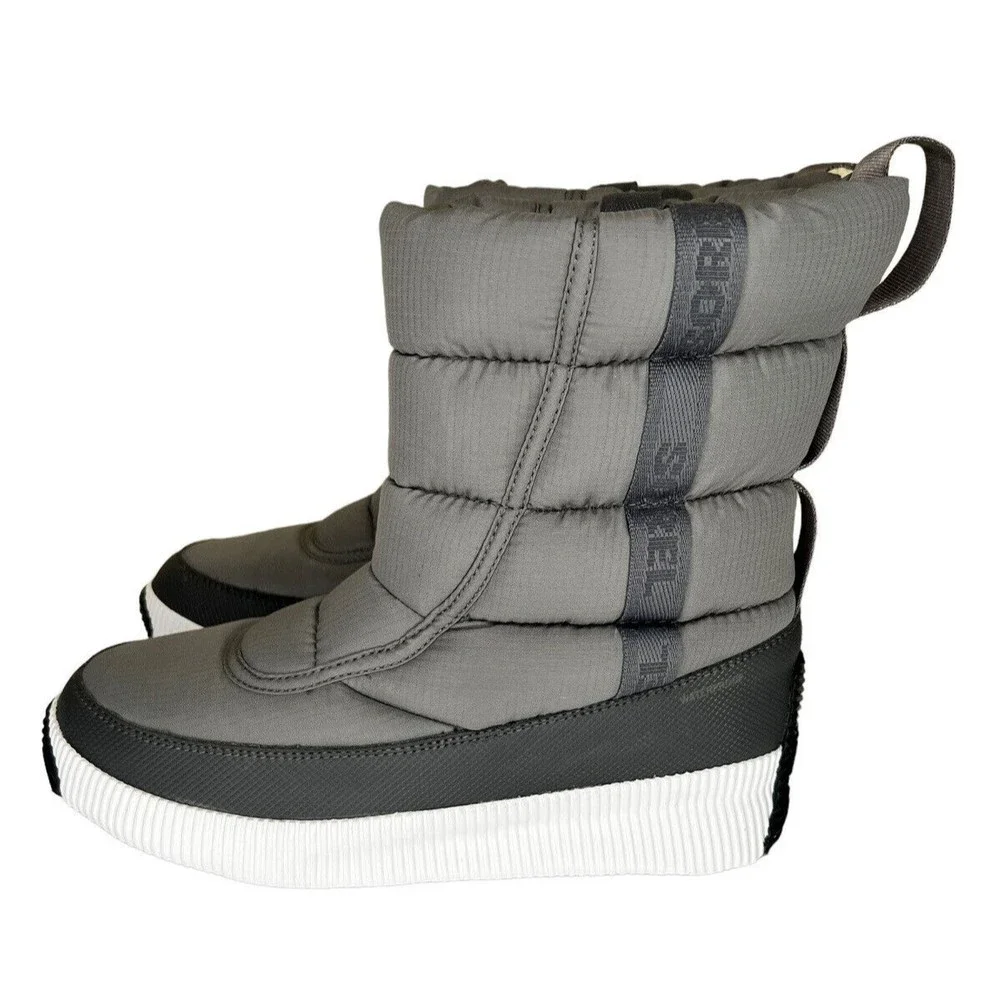 Sorel Womens Out‎ 'N About Puffy Mid Boots Quarry Women’s Size 10.5